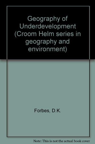 Beispielbild fr The Geography of Underdevelopment: A Critical Survey zum Verkauf von Anybook.com