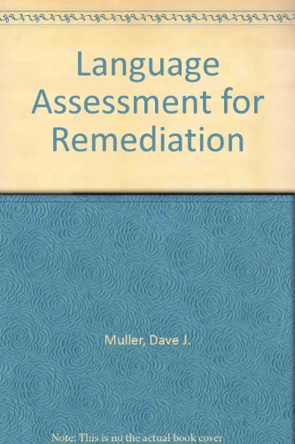 Beispielbild fr Language Assessment for Remediation zum Verkauf von Midtown Scholar Bookstore