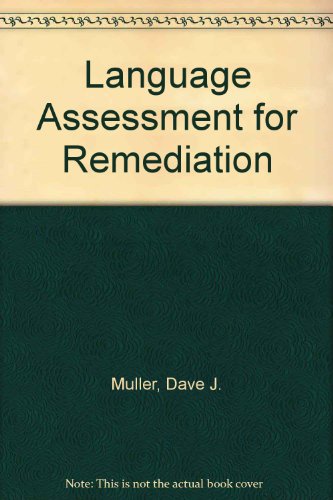 Stock image for Language assessment for remediation for sale by Cotswold Internet Books