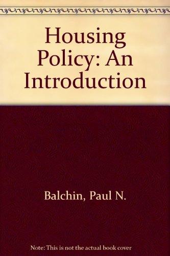 Stock image for Housing Policy: An Introduction for sale by The Guru Bookshop