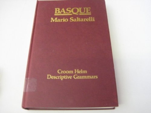 9780709933533: Basque (Croom Helm Descriptive Grammar Series)