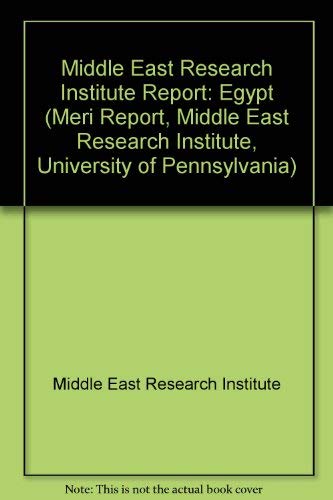 9780709935513: Egypt (Middle East Research Institute Report)