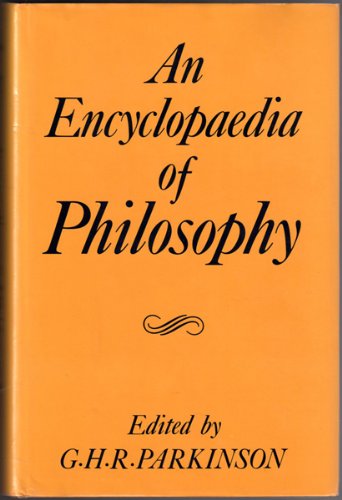 Imagen de archivo de Encyclopedia of Philosophy a la venta por GF Books, Inc.