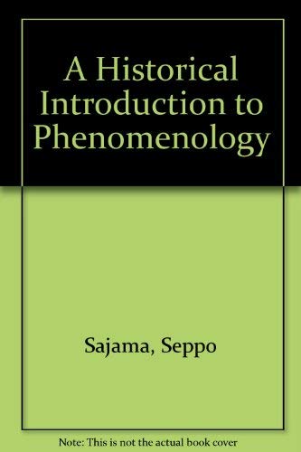 9780709944430: A Historical Introduction to Phenomenology