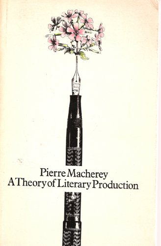 Stock image for Theory of Literary Production Pierre Macherey for sale by Langdon eTraders