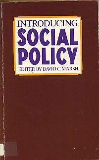 Beispielbild fr Introducing Social Policy zum Verkauf von Cambridge Rare Books