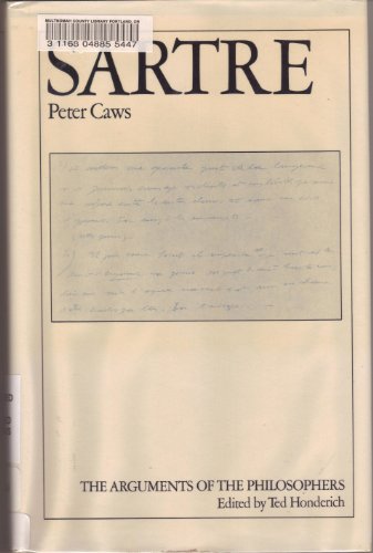 Imagen de archivo de Sartre [The Arguments of the Philosophers] a la venta por Saucony Book Shop