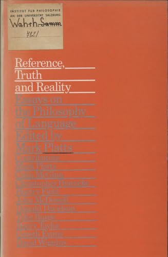 9780710004062: Reference, Truth and Language: Essays on the Philosophy of Language