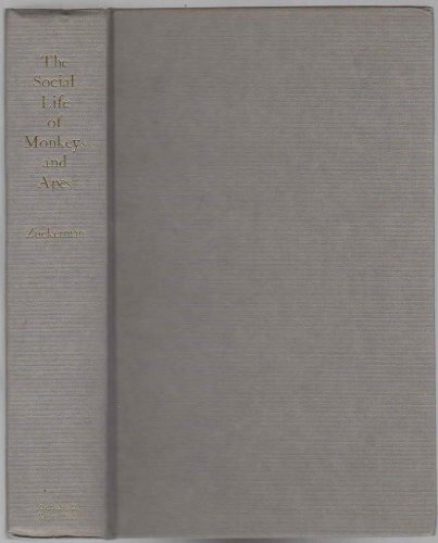 Beispielbild fr THE SOCIAL LIFE OF MONKEYS AND APES zum Verkauf von JB's Book Vault