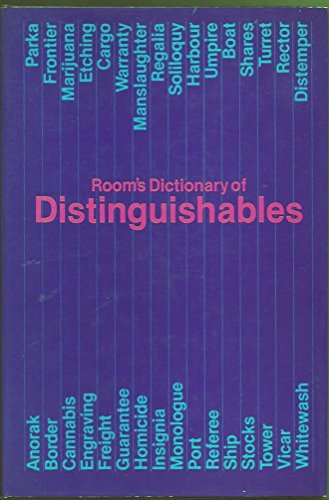 Stock image for Room's Dictionary of distinguishables for sale by SecondSale