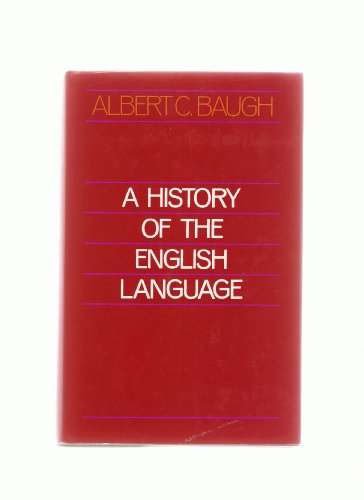 Beispielbild fr History of the English Language zum Verkauf von Versandantiquariat Felix Mcke