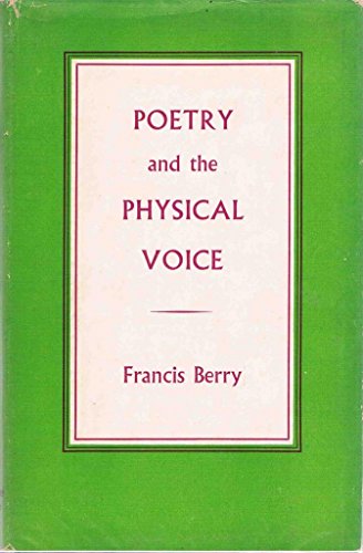 Stock image for Poetry and Physical Voice for sale by Better World Books