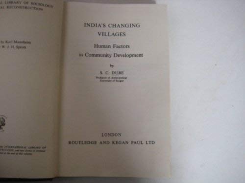 9780710013040: India's Changing Villages