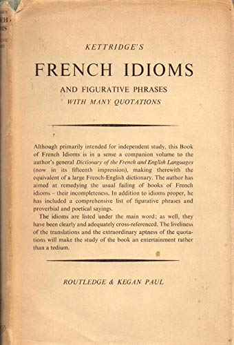 Beispielbild fr French Idioms and Figurative Phrases zum Verkauf von WorldofBooks