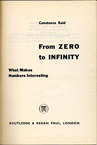 Stock image for From Zero to Infinity for sale by Hawking Books