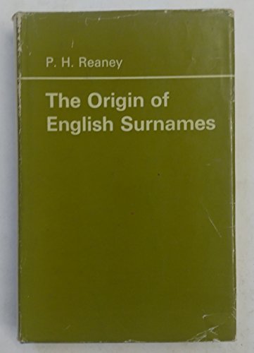 9780710028853: Origin of English Surnames