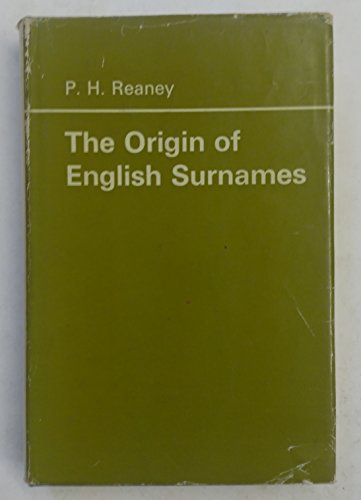 The Origin of English Surnames