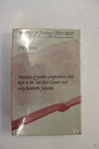 Beispielbild fr Art of Poetry, 1750-1820 zum Verkauf von Anybook.com