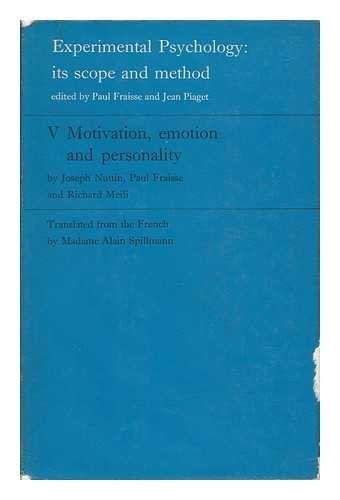 9780710029737: Experimental Psychology: Motivation, Emotion and Personality v. 5: Its Scope and Method