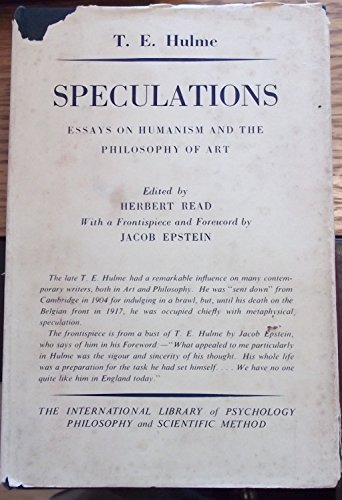 Beispielbild fr Speculations: essays on humanism and the philosophy of art zum Verkauf von Green Ink Booksellers