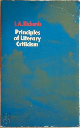 Stock image for Principles of Literary Criticism. for sale by G. & J. CHESTERS
