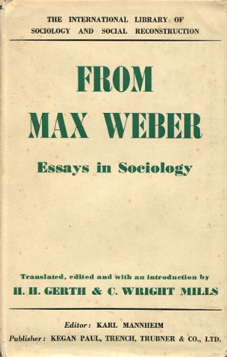9780710032546: From Max Weber: Essays in Sociology (International Library of Society)