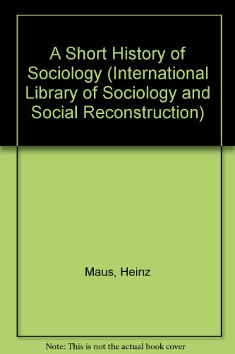 9780710034182: Short History of Sociology