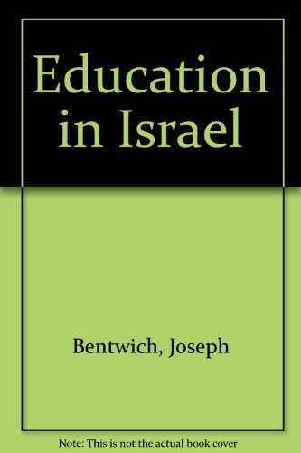 Imagen de archivo de EDUCATION IN ISRAEL a la venta por Neil Shillington: Bookdealer/Booksearch