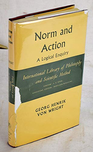 Imagen de archivo de Norm and Action: A logical enquiry a la venta por HPB-Red