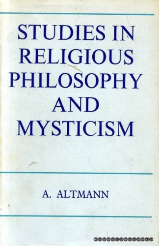 Stock image for Studies in Religious Philosophy and Mysticism for sale by Better World Books