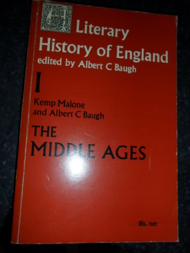 9780710061287: Literary History of England: The Middle Ages v. 1