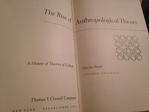 Beispielbild fr The Rise of Anthropological Theory : A History of Theories of Culture zum Verkauf von Better World Books