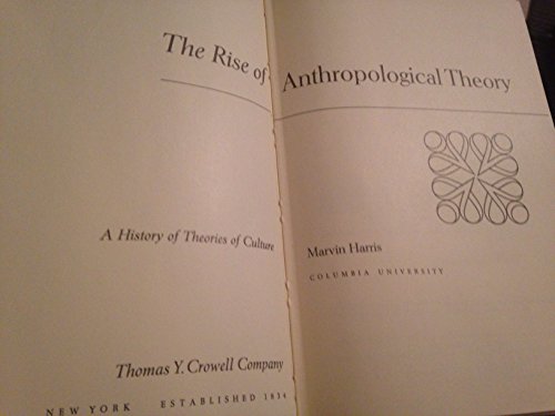 9780710063250: Rise of Anthropological Theory: A History of Theories of Culture