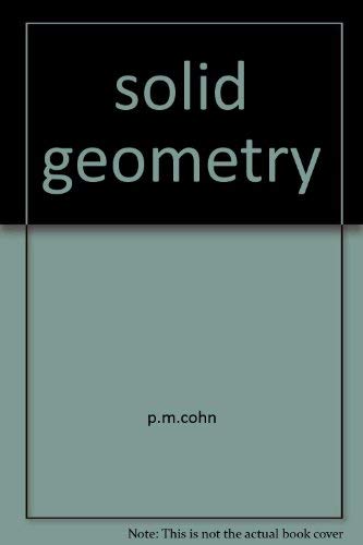 Beispielbild fr Solid Geometry zum Verkauf von Anybook.com