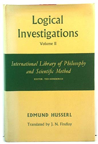 9780710066190: Logical Investigations Volume Two