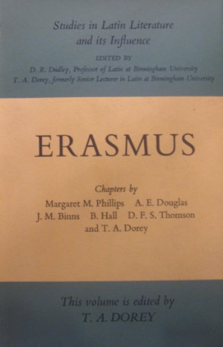 9780710068057: Erasmus (Study in Latin Literature)