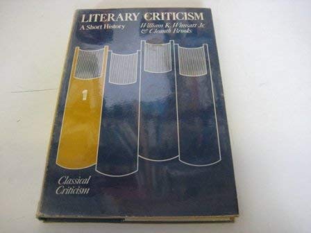 Beispielbild fr Classical Criticism: A Short History (Volume 1) zum Verkauf von Anybook.com