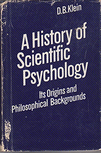9780710069641: History of Scientific Psychology