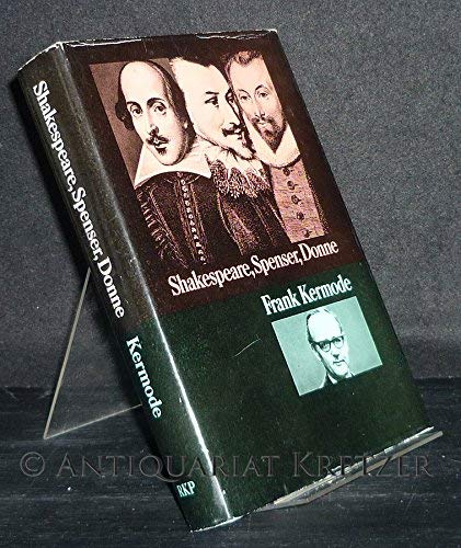Beispielbild fr Shakespeare, Spenser, Donne zum Verkauf von Antiquariat Walter Nowak