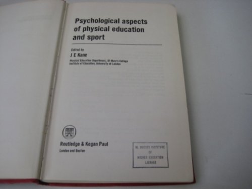 Stock image for Psychological Aspects of Physical Education and Sport for sale by Shadow Books