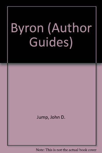 9780710073341: Byron (Author Guides)