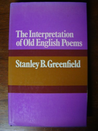 Beispielbild fr The Interpretation of Old English Poems zum Verkauf von Anybook.com