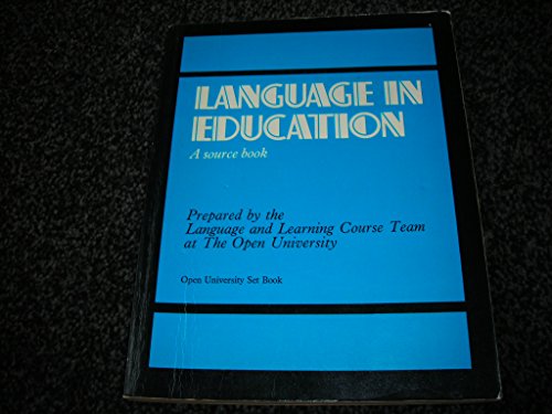 Stock image for Language in Education: A Source Book for sale by Victoria Bookshop