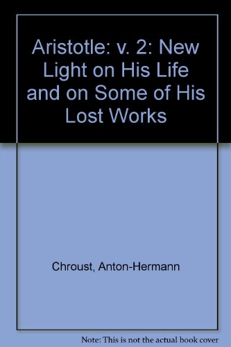 9780710077226: Aristotle: v. 2: New Light on His Life and on Some of His Lost Works