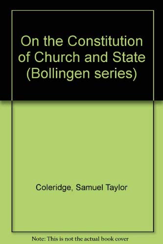 9780710081070: On the Constitution of Church and State