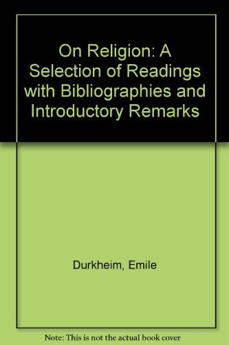 9780710081087: On Religion: A Selection of Readings with Bibliographies and Introductory Remarks