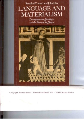 Beispielbild fr Language and Materialism : Developments in Semiology and the Theory of the Subject zum Verkauf von Better World Books