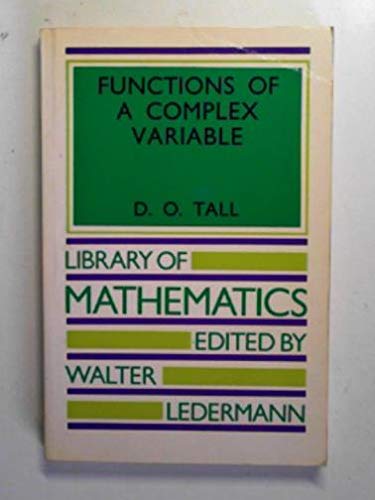 Imagen de archivo de Functions of a Complex Variable (Library of Mathematics) a la venta por AwesomeBooks
