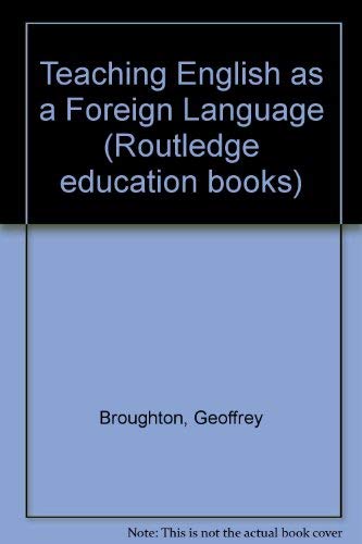 Stock image for Teaching English as a Foreign Language (Routledge education books) for sale by Aardvark Rare Books