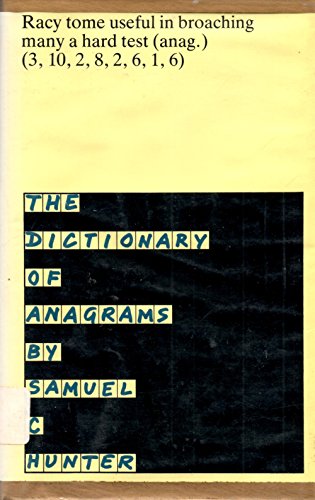 Stock image for Dictionary of Anagrams for sale by WorldofBooks